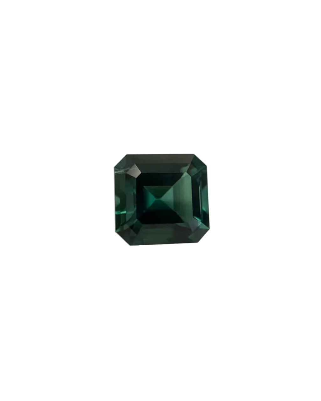 Emerald Cut Teal Tourmaline