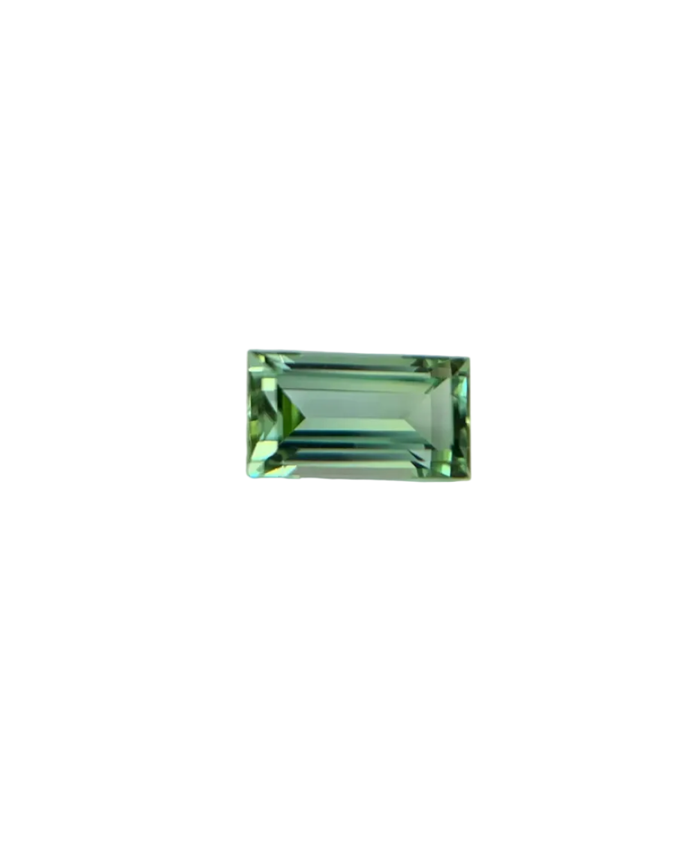 Green gemstone on a textured gray background