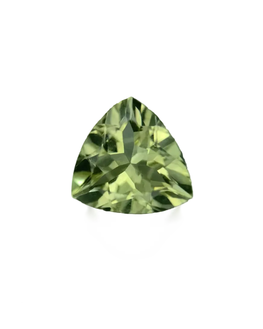 Green gemstone on a dark background
