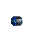 Octagonal Emerald Cut Blue Sapphire