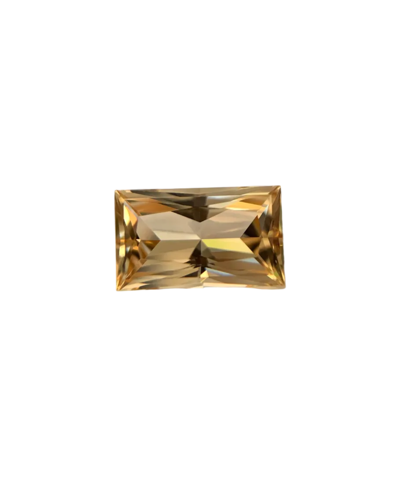 Rectangular Radiant Orange Imperial Topaz