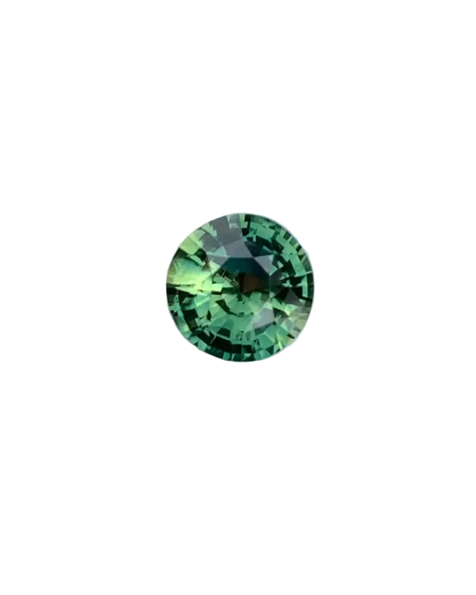 Round Brilliant Cut Parti Sapphire