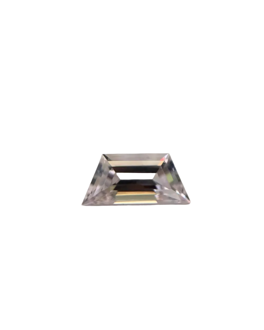 Rectangular crystal on a black and white checkered background