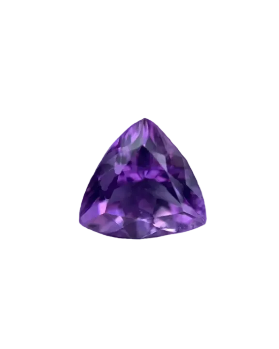 Close-up of a purple gemstone with a dark background