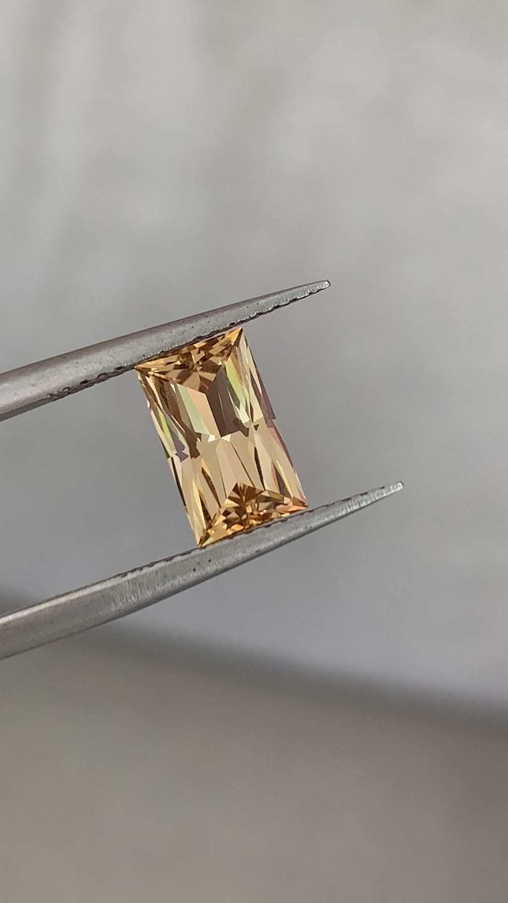 Rectangular Radiant Orange Imperial Topaz - 1.77CT