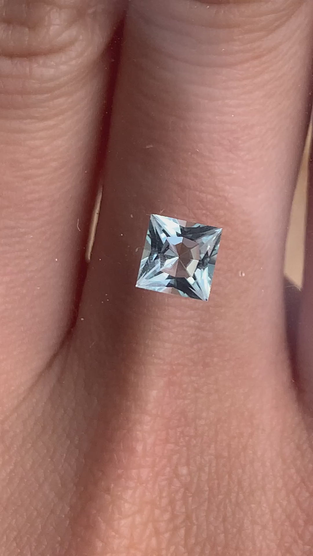Princess Cut Sky Blue Aquamarine - 0.72CT