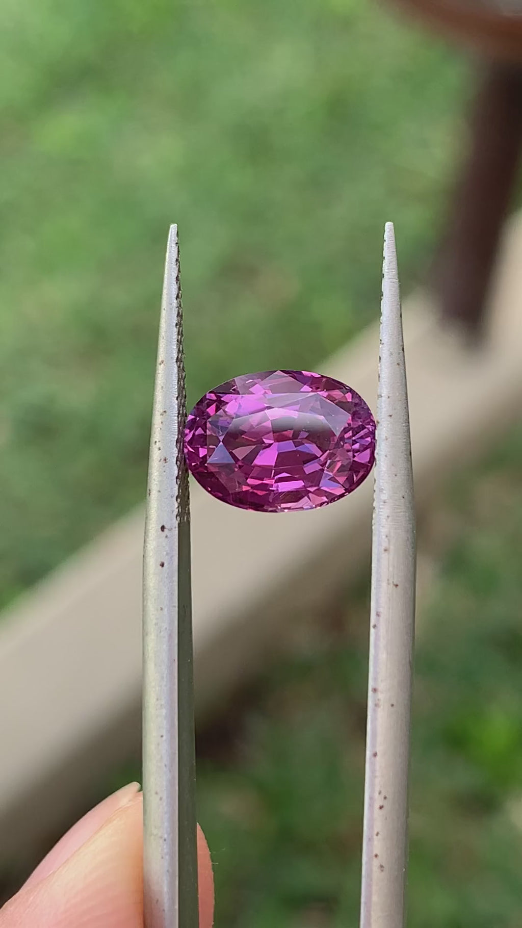 Oval Mixed Cut Vivid Pink Sapphire - 2.58CT