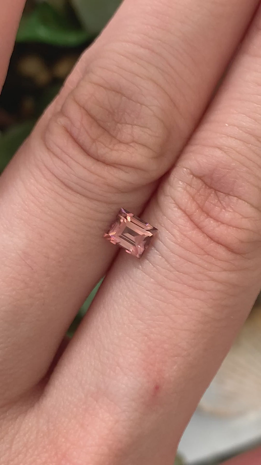 Baguette Orange Pink Tourmaline - 0.57CT