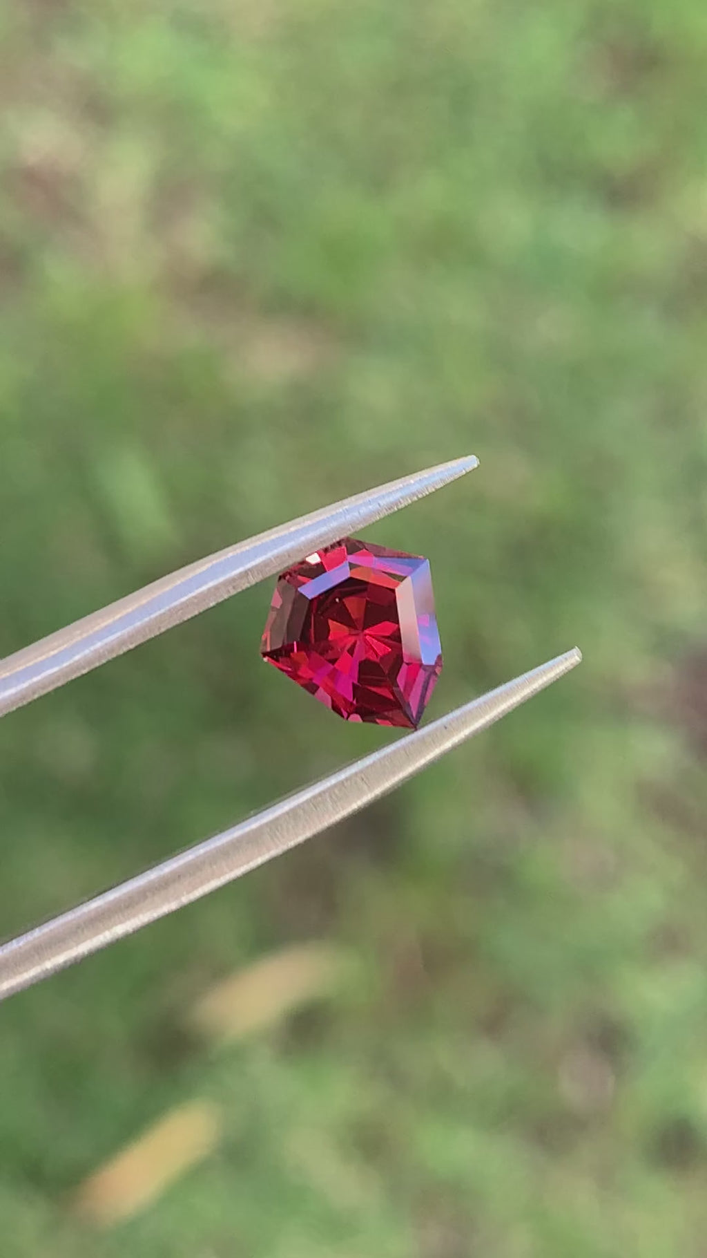 Fancy Shield Cut Red Garnet - 1.04CT