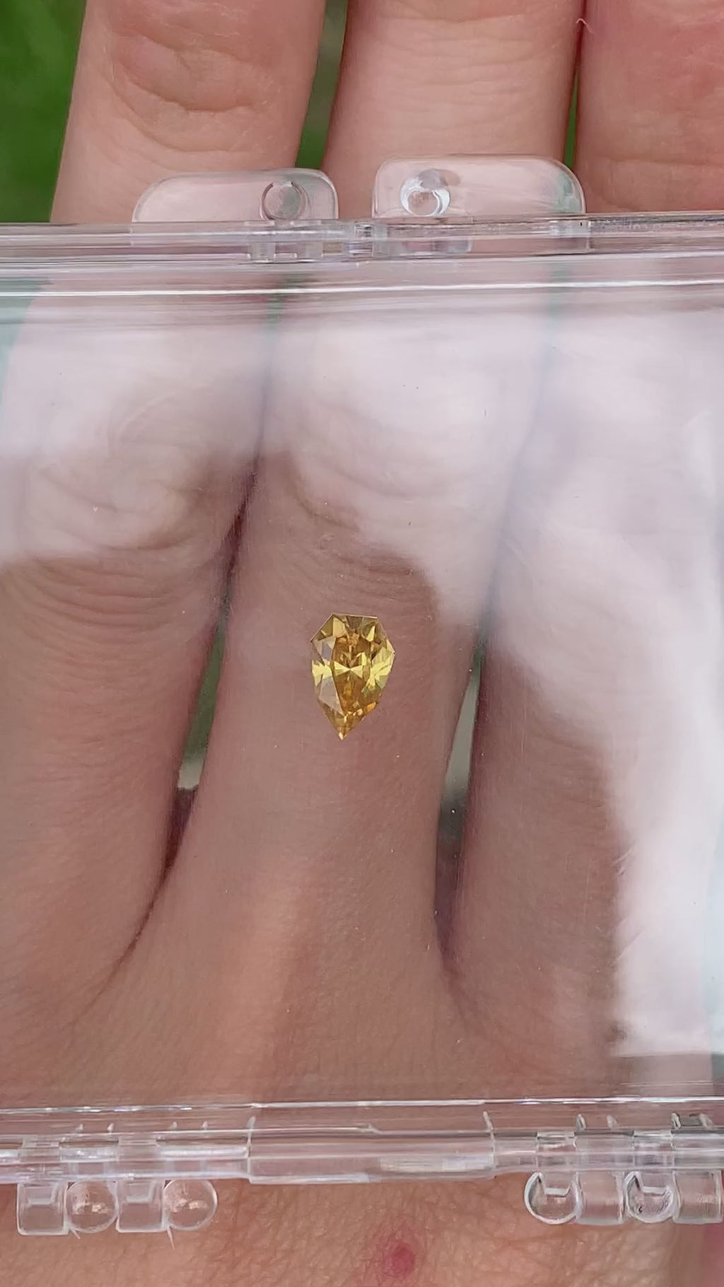Fancy Shield Canary Yellow Zircon - 1.02CT