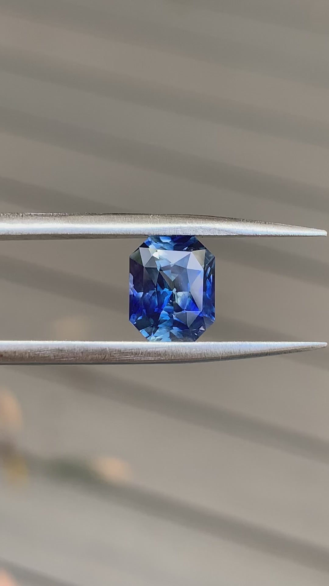 Octagonal Emerald Cut Blue Sapphire - 2.52CT