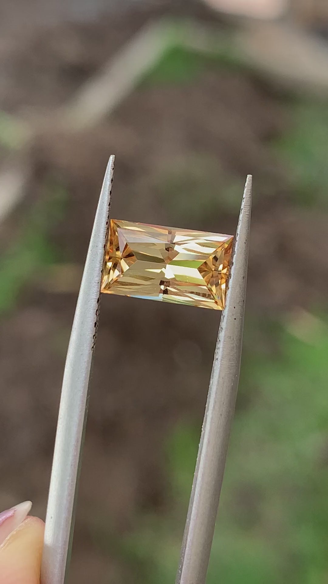 Rectangular Radiant Orange Imperial Topaz - 1.77CT