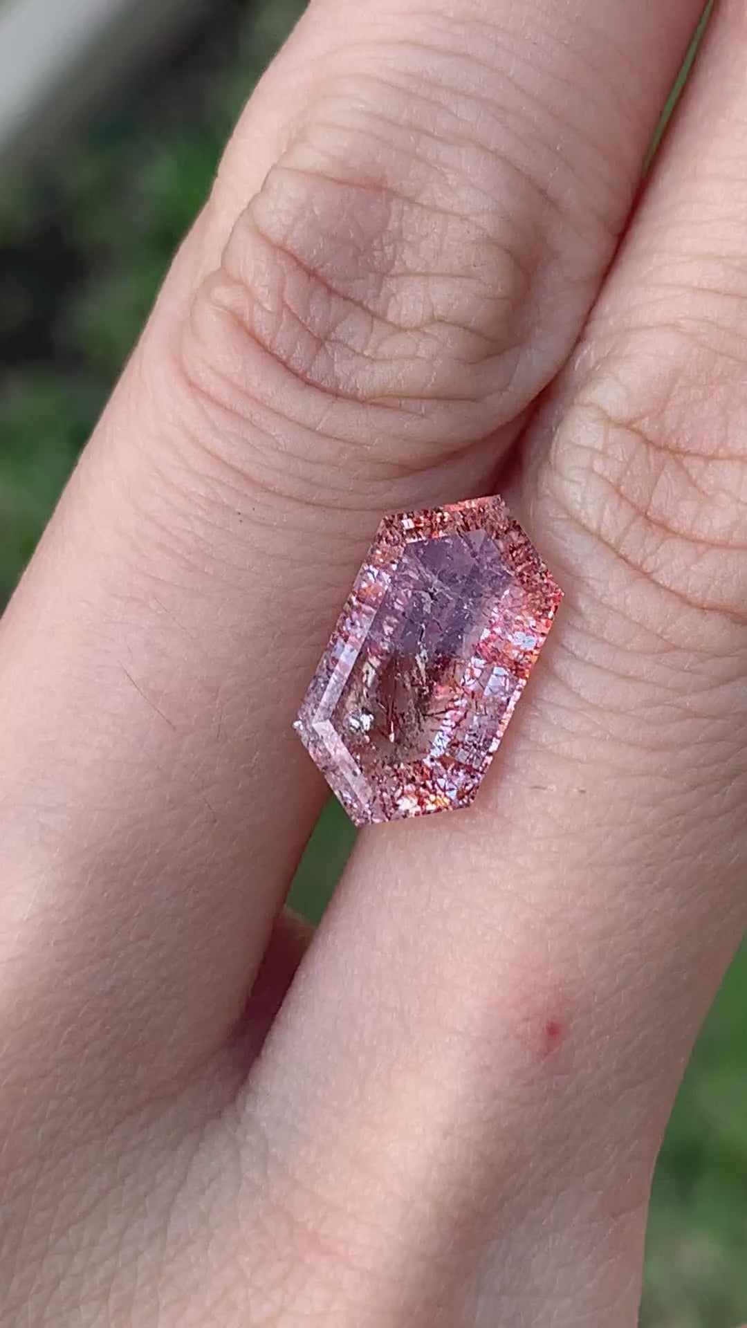 Elongated Hex Lepidocrocite Quartz - 3.53CT