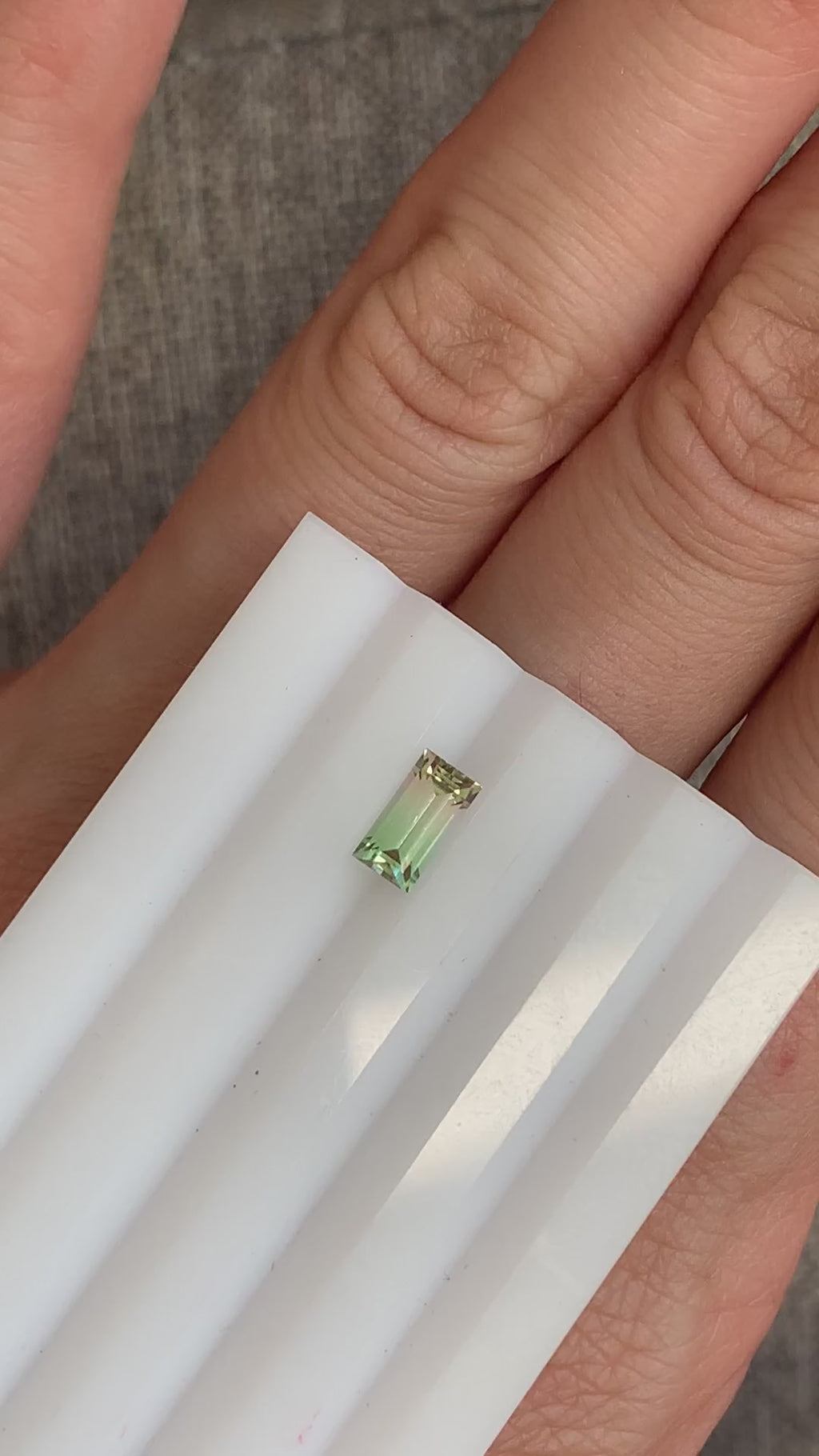 Baguette Cut Pastel Watermelon Tourmaline - 0.52CT