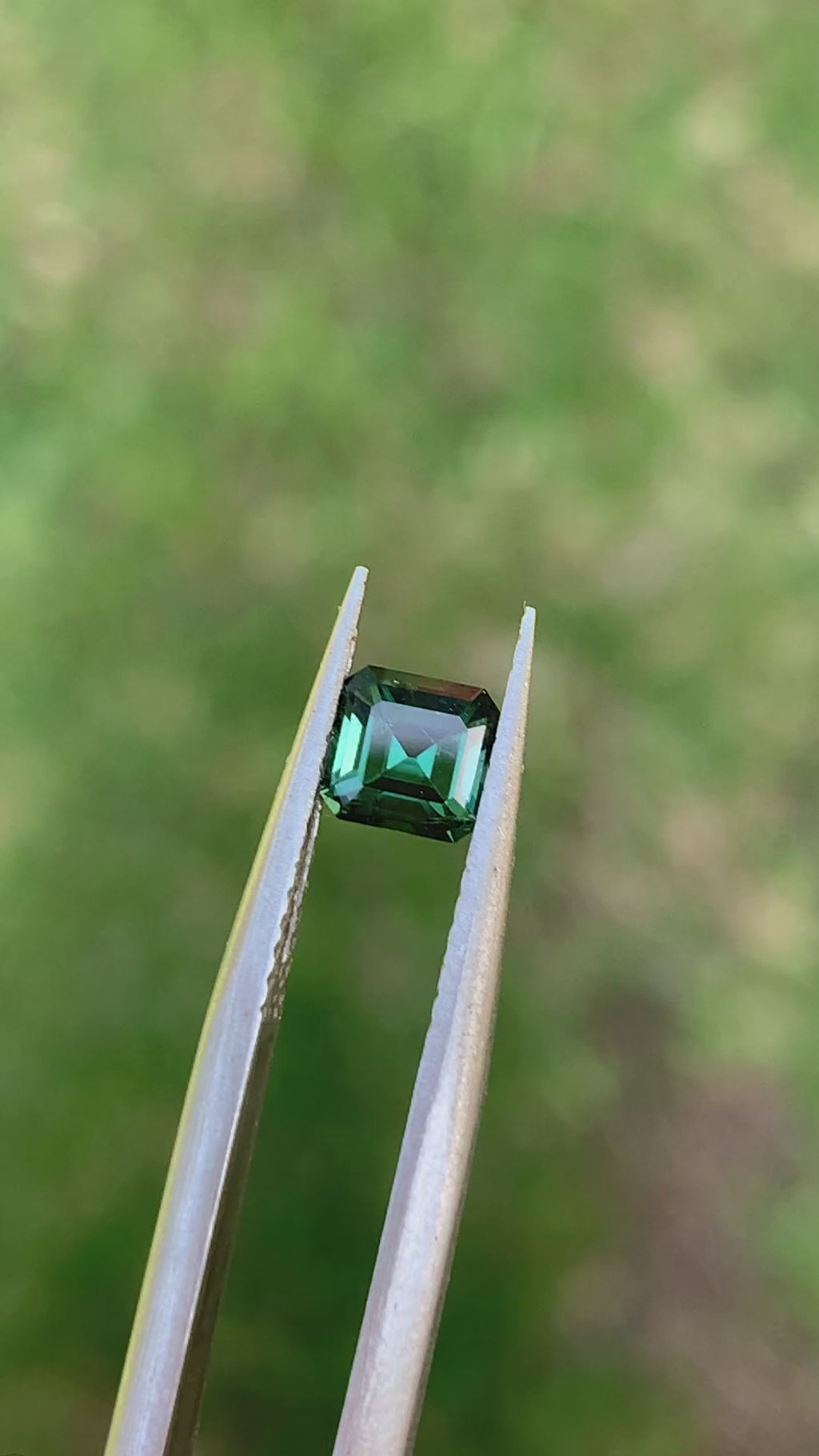 Emerald Cut Teal Tourmaline - 0.60CT