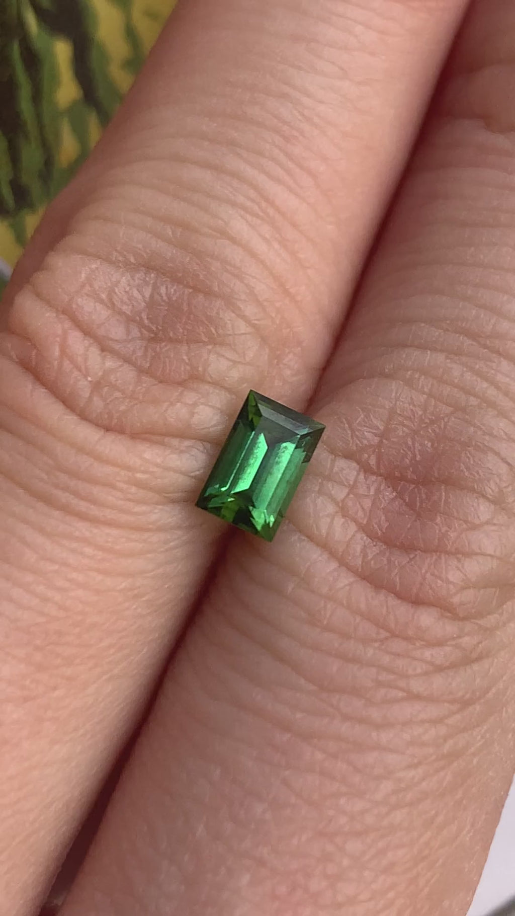 Baguette Cut Green Tourmaline - 0.65CT