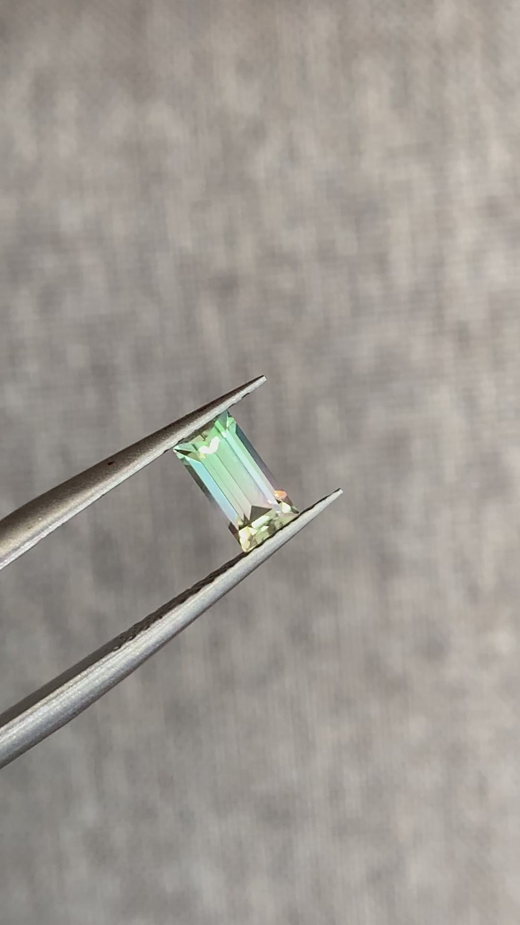Baguette Cut Pastel Watermelon Tourmaline - 0.52CT