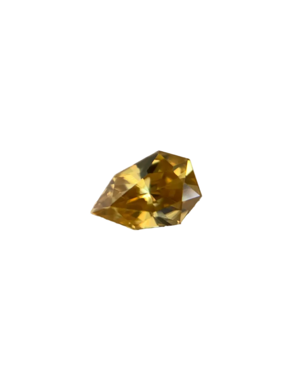 Fancy Shield Canary Yellow Zircon - 1.02CT