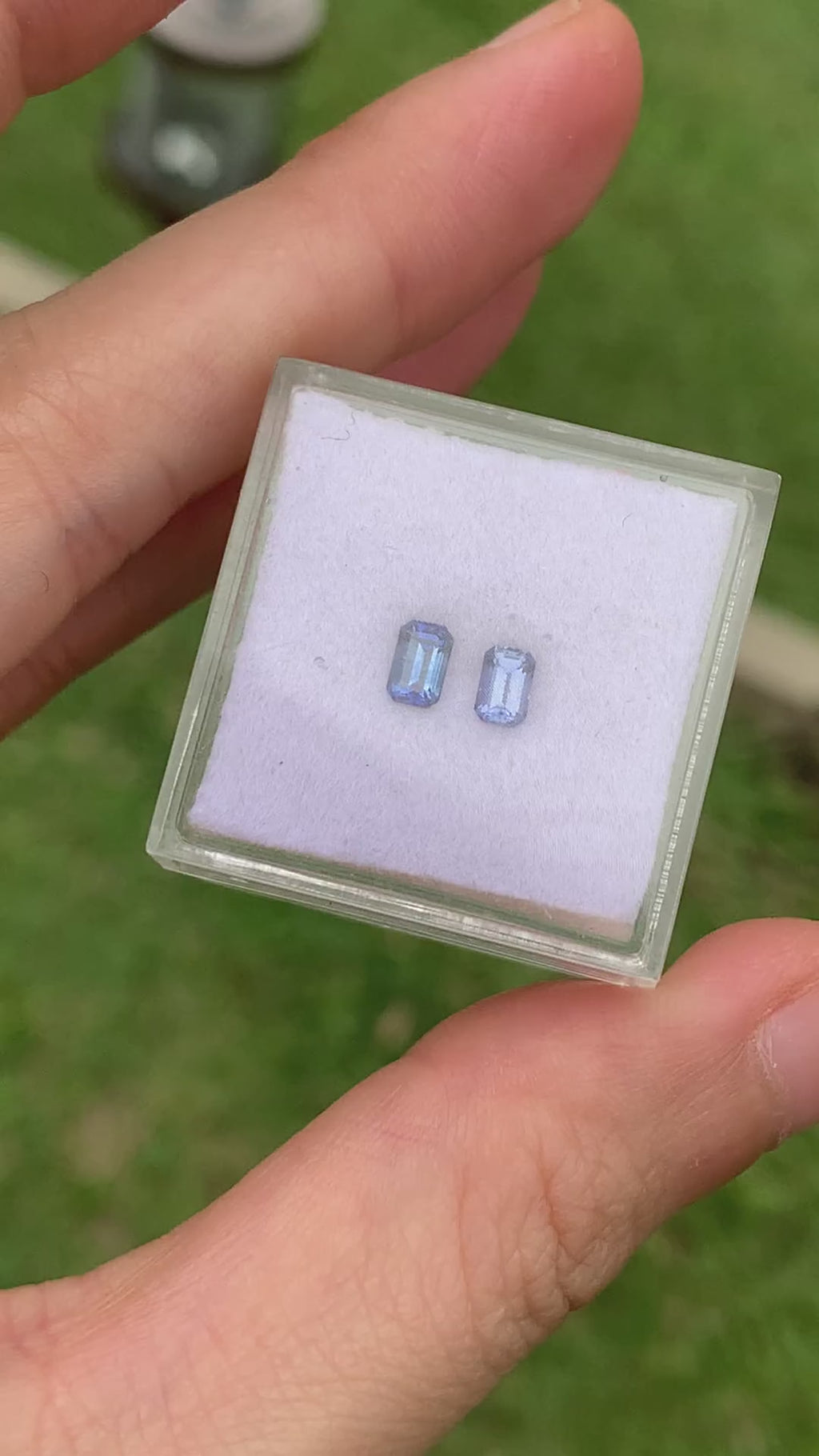 Emerald Cut Sapphire Set - 0.67CT