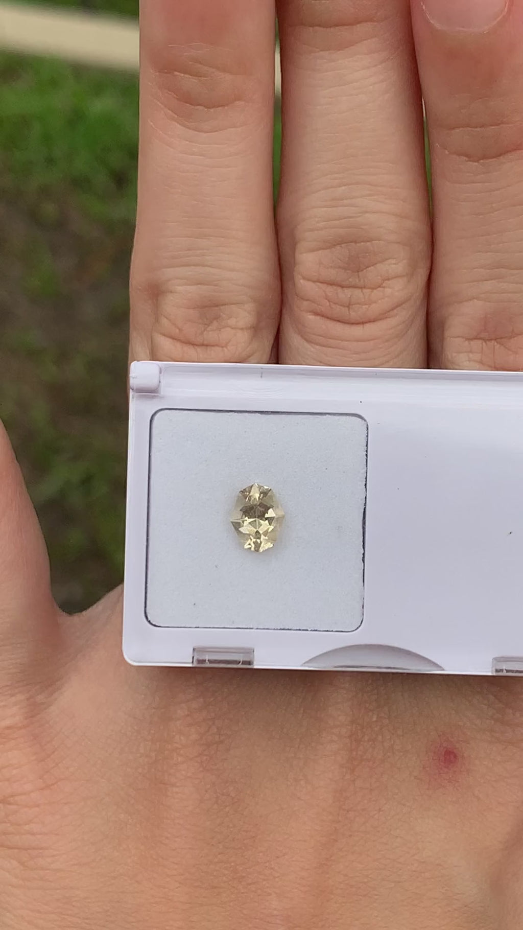 Fancy Shield Cut Pale Yellow Beryl - 0.62CT