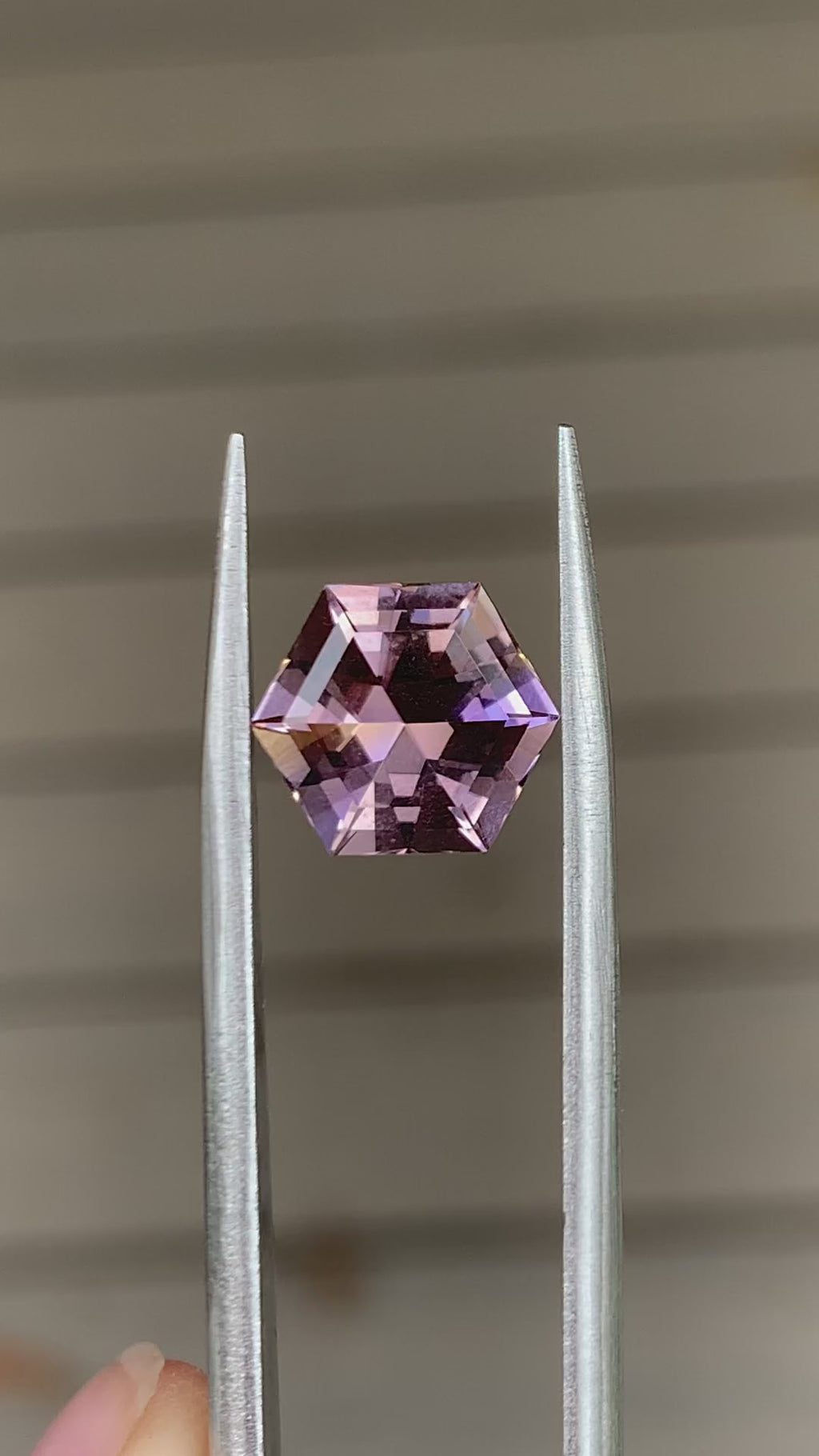 Hexagon Cut Bi Colour Amethrine - 2.42CT