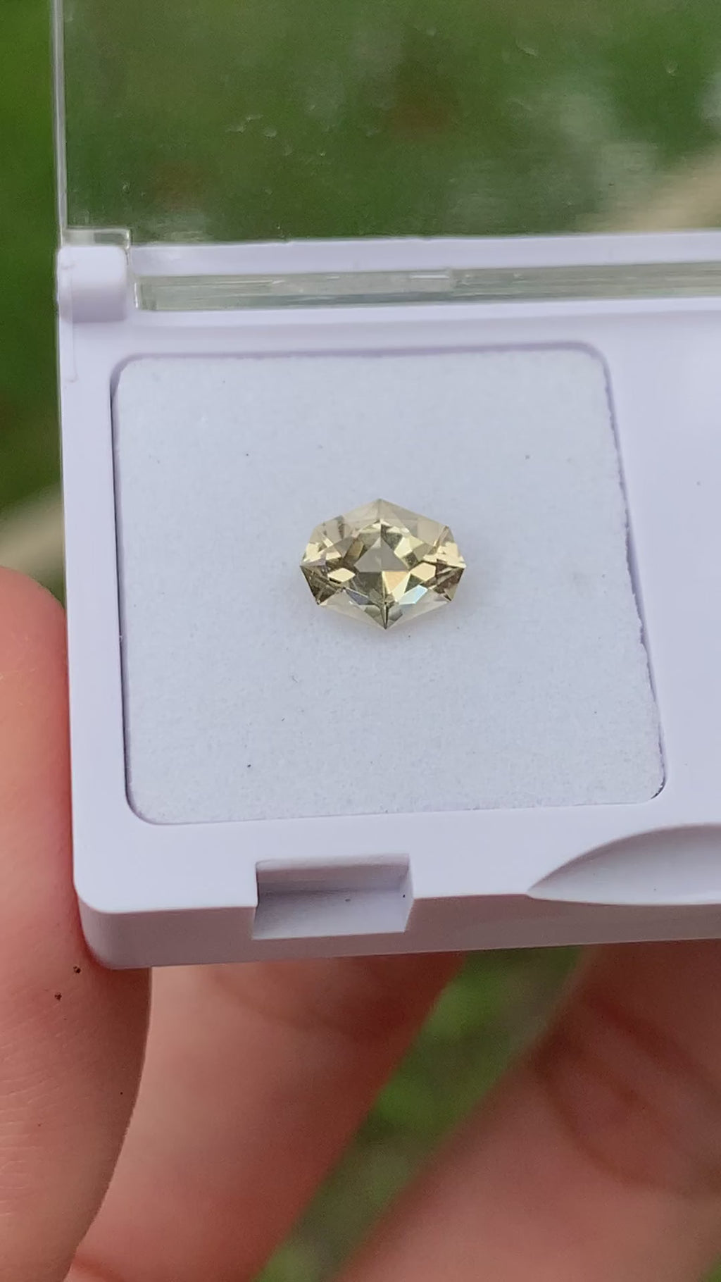 Fancy Shield Cut Pale Yellow Beryl - 0.62CT